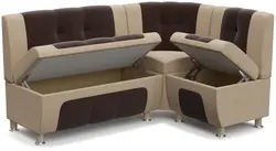 Corner Sofa For The Kitchen With Drawers Photo