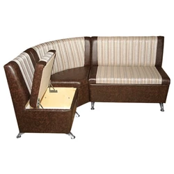 Corner sofa for the kitchen with drawers photo