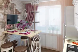 Wallpaper for the kitchen in Khrushchev, real photos