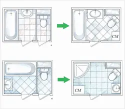 Combine a toilet with a bathtub in a panel house photo