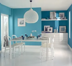 Kitchen wall design painting in two colors
