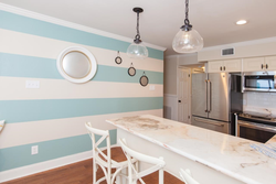 Kitchen Wall Design Painting In Two Colors