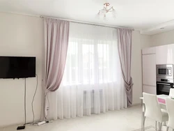 Qonaq otağı fotoşəkilində dəbli tül 2023