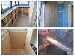 Insulate the loggia yourself photo