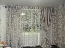 Тюль в интерьере спальни фото без штор