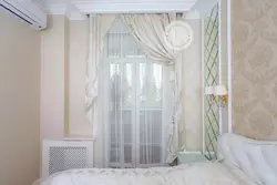 Интерьер штор для спальни с одним окном фото