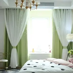 Интерьер штор для спальни с одним окном фото