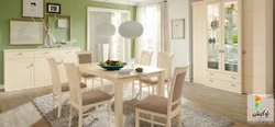 Beige Chairs For The Kitchen In The Interior