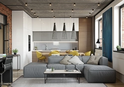 Sofas in the living room loft photo