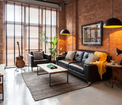 Qonaq otağındakı divanlar loft fotoşəkili