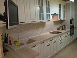 Sonoma Oak Countertop In The Kitchen Interior