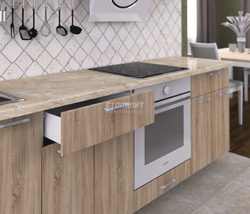 Sonoma Oak Countertop In The Kitchen Interior