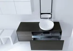 Bath Cabinet With Countertop Sink Photo