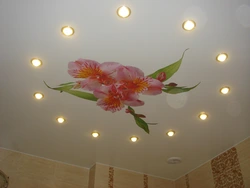 Photo suspended ceilings with photo printing for the bedroom