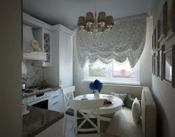 Kitchen design in Provence style in Khrushchev