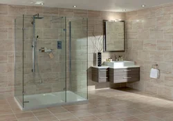 Glass shower screens for bathroom photo