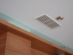 Ventilation in the kitchen under a suspended ceiling photo