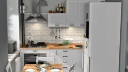 Xruşşevdə bir mətbəxin içərisində Skandinaviya üslubu