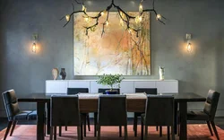 Sconce for the kitchen on the wall above the table photo