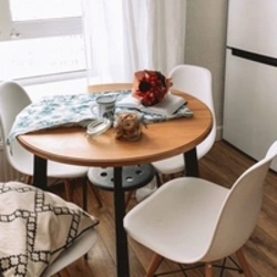 Round Table Photo In The Kitchen In Khrushchev Photo