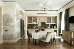 Wallpaper For The Kitchen In The Classic Interior