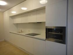 Kitchen design straight 3 meters to the ceiling