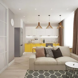 Studio mətbəx dizaynı 40 m