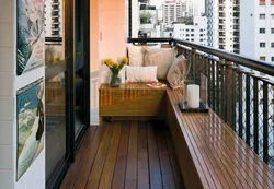 Wooden loggia design