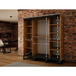 Wardrobe in the living room loft photo
