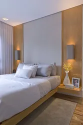 Light above the bed in the bedroom photo