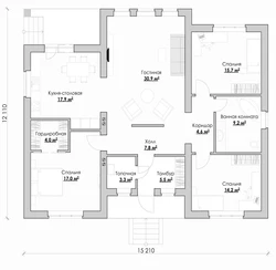 One-story house with 5 bedrooms photo