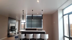 Shadow profile for suspended ceilings photo in the living room interior