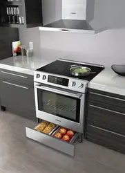 Кухні фота духоўка на стальніцы