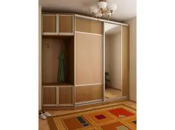 Скошенный шкаф в прихожую фото в современном