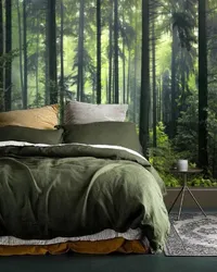 Bedroom design like in the forest