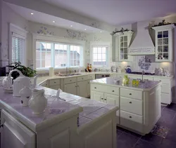 Kitchen design lavender color