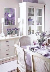 Kitchen design lavender color
