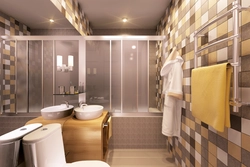 Bathroom renovation in studio photo