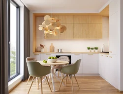 Kitchen Light Wood In The Interior