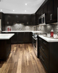 Kitchen color dark wood photo