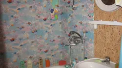 Photo of a bathroom covered with self-adhesive film