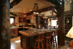 Rustic kitchen interior