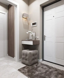 Interior of a rectangular hallway in an apartment