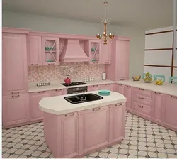 Қызғылт стильдегі асүй дизайны