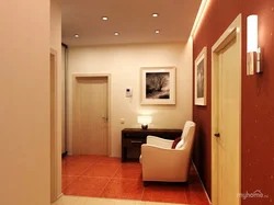Terracotta hallway interior