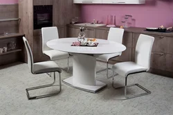 Photo of modern tables and chairs for the kitchen