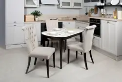 Photo of modern tables and chairs for the kitchen