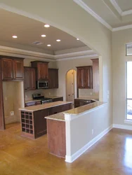 Kitchens With Bar Counters Photo Plasterboard
