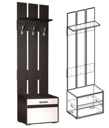 Hallway With Hanger And Shoe Rack Design