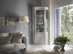 Corner cabinet showcase for living room photo